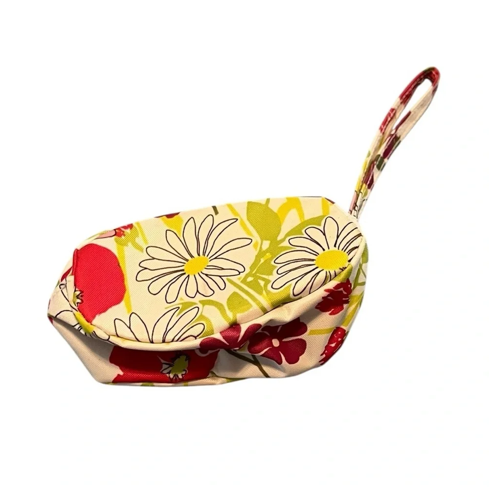Clinique Floral Print Bag Red Yellow Green